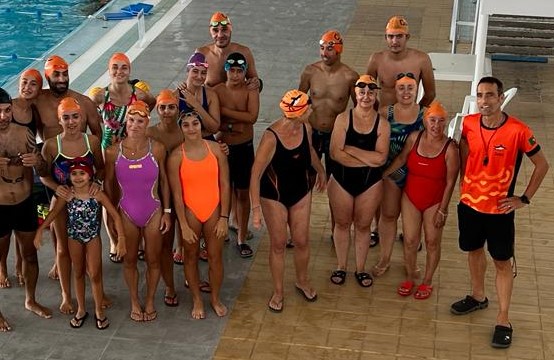 Treino na piscina